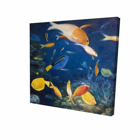 FONDO 16 x 16 in. Colorful Fish Under The Sea-Print on Canvas FO2793332